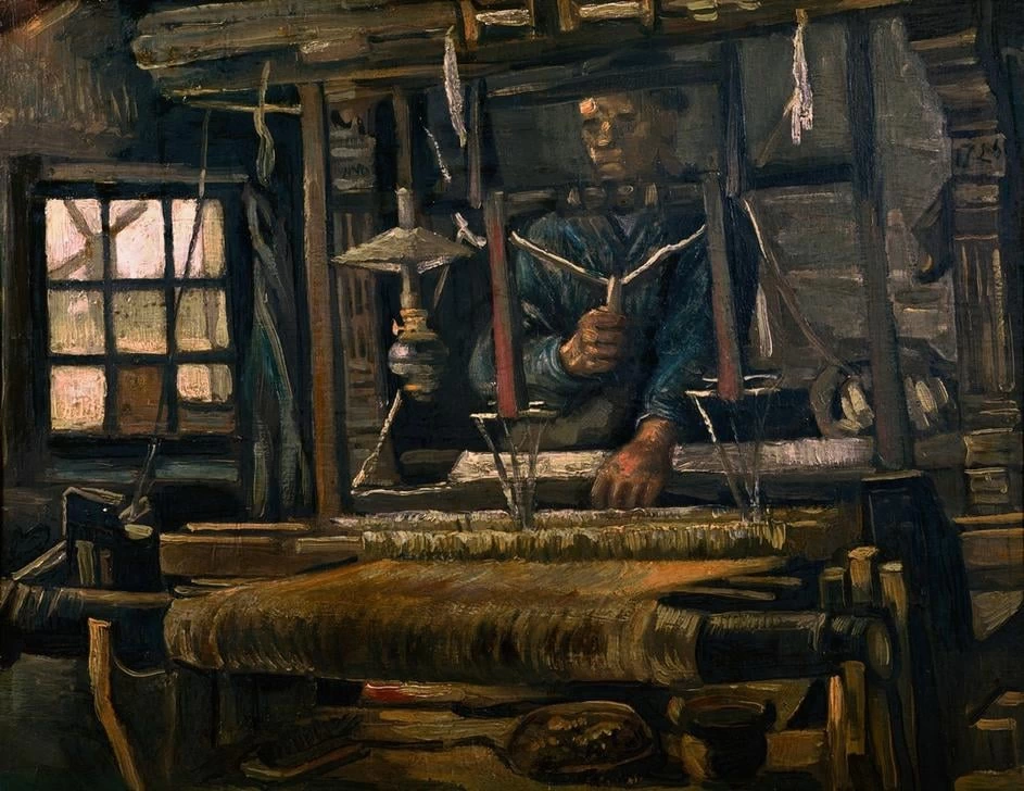  113-Vincent van Gogh-Il tessitore al telaio, 1884 - Rotterdam, Museum Boijmans Van Beuningen 